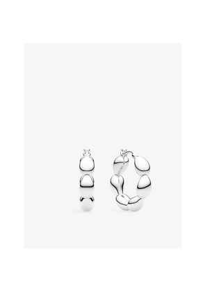 Womens Sif Jakobs Goccia Cerchietto Piccolo Rhodium-Plated Sterling-Silver Hoop Earrings
