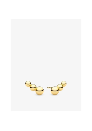 Womens Sif Jakobs Bormio Piccolo 18ct Yellow Gold-Plated Sterling-Silver Stud Earrings