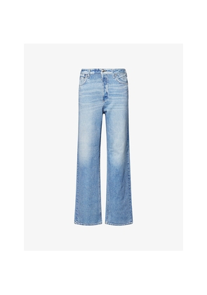 Womens Rag & Bone Miramar Terry Wide-Leg Cotton Trousers