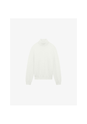 Mens The Kooples Turtleneck Relaxed-Fit Stretch Cashmere-Blend Jumper