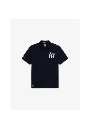 Mens Polo Ralph Lauren Yankees Logo-Embroidered Cotton Polo