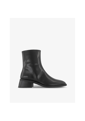 Womens Vagabond Shoemakers Blanca Flared-Heel Leather Heeled Ankle Boots