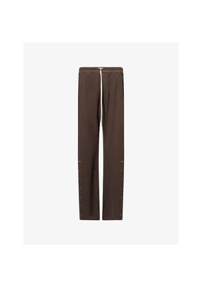 Mens Rick Owens Drkshdw Pusher Wide-Leg Cotton-Jersey Jogging Bottoms