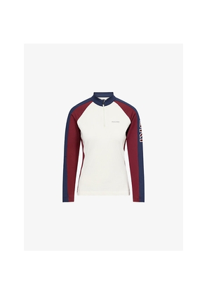 Womens Falke Ergonomic Sport System Skiing 1/4 Zip Thermal Jersey Top