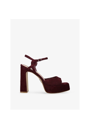 Womens Steve Madden Miliana Heeled Suede Sandals