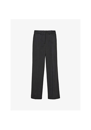 Womens Joseph Morissey Tailored Flared Stretch-Wool Trousers