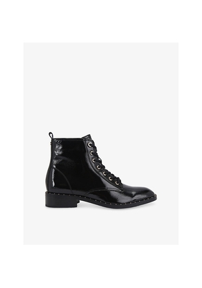 Womens Carvela Studio Spike Patent-Leather Ankle Boots