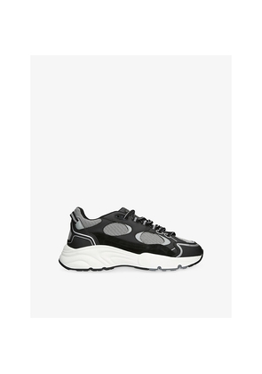 Mens Cleens Pulse Runner Leather and Mesh Trainers