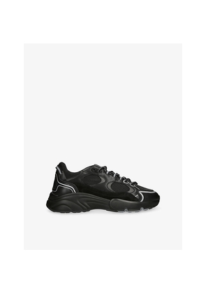 Mens Cleens Pulse Runner Leather and Mesh Trainers