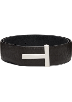 TOM FORD Brown & Black Reversible T Icon Belt
