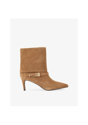Womens KG Kurt Geiger Trinity Heeled Suede Ankle Boots