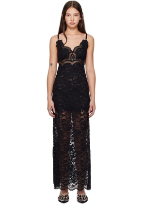 Rabanne Black Long Maxi Dress