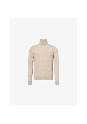 Mens Dunhill Roll-Neck Long-Sleeve Cashmere Blend Jumper