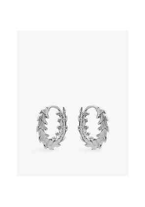 Womens Shaun Leane Serpents Mini Sterling-Silver Hoop Earrings