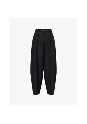 Womens Me And Em Wide-Leg Pleated Woven Trousers
