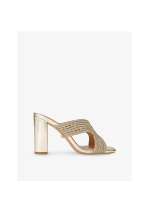 Womens Carvela Paparazzi Embellished Faux-Leather Heel Sandals