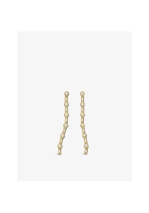 Womens Missoma Lucy Williams Large 18ct Yellow-Gold Vermeil and Cubic Zirconia Drop Earrings