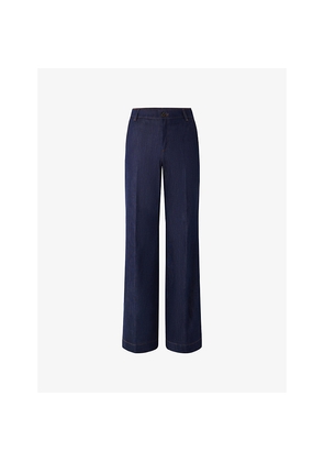 Womens Soeur California Wide-Leg Denim Jeans