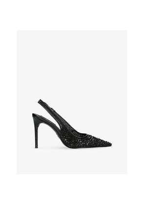 Womens Steve Madden Reyes-R Woven Heeled Slingback Courts