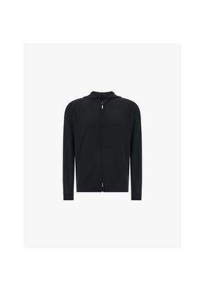 Mens Boggi Milano Regular-Fit Merino-Wool Hoody