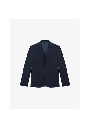 Mens The Kooples Single-Breasted Regular-Fit Wool Blazer