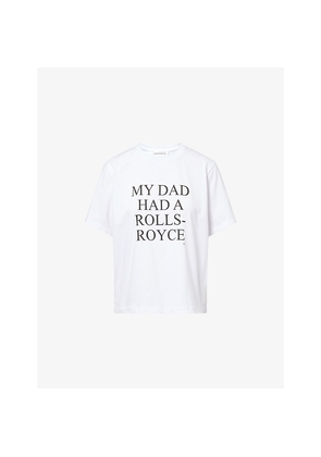 Womens Victoria Beckham My Dad Had A Rolls-Royce Cotton-Jersey T-Shirt