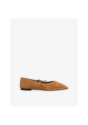 Womens Alohas Sway Suede Ballet Flats