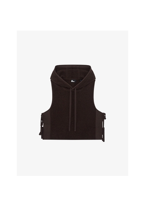 Womens The Kooples Sleeveless Side-Tie Wool Sweatshirt