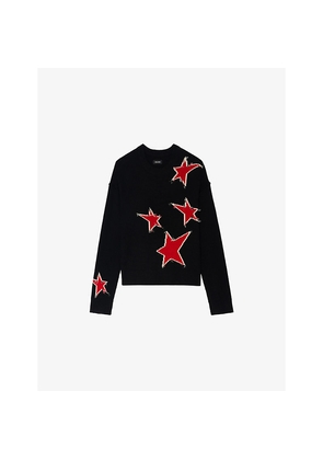 Womens Zadig&Voltaire Markuz Star-Motif Cashmere Jumper