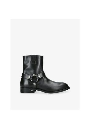 Mens Duke & Dexter Harley Leather Biker Boots