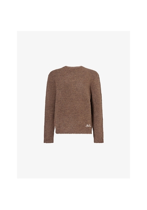 Mens Belier Boxy Alpaca Wool-Blend Knitted Jumper