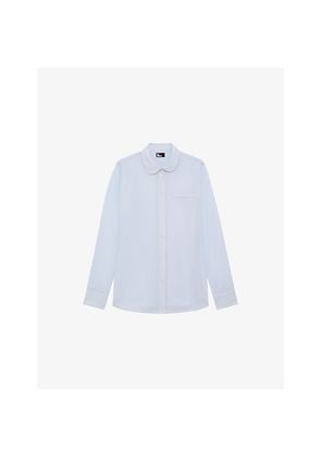 Womens The Kooples Checked Straight-Cut Cotton Shirt