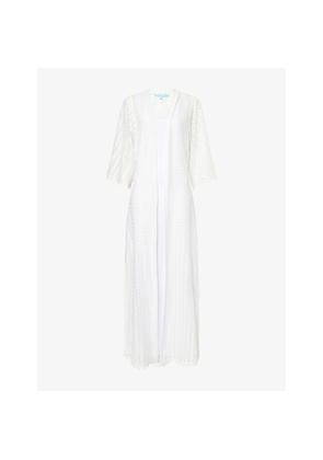 Womens Melissa Odabash Tali Semi-Sheer Knitted Kaftan
