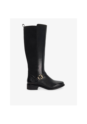 Womens Dune Toon Leather Knee-High Riding Boots