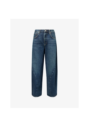 Womens Agolde Relaxed-Fit Twist Denim Jeans