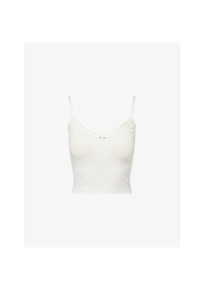 Womens The Nap Co Pointelle Cami Cotton-Knit Top