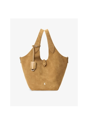 Womens Polo Ralph Lauren Polo Play Medium Suede Tote Bag