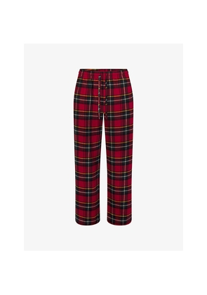 Mens Skims Checked Flannel Cotton Sleep Trousers