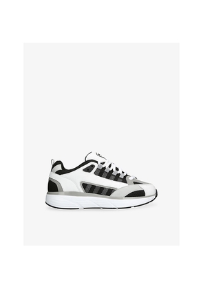 Mens Cleens Hyper Leather and Mesh Trainers