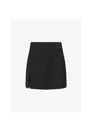 Womens Djerf Avenue Must Have Split Stretch-Woven Mini Skirt