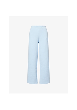 Womens The Couture Club Raised Emblem Wide-Leg Cotton-Jersey Jogging Bottoms