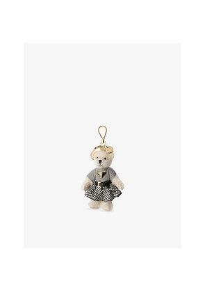 Womens Prada Teddy Cotton and Mohair-Blend Bag Charm