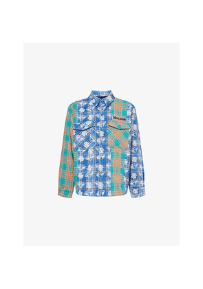 Mens Billionaire Boys Club Diamond Checker Flannel Shirt
