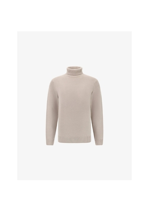 Mens Boggi Milano Polo-Neck Merino-Wool Jumper