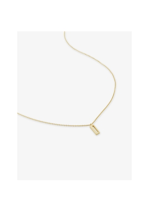 Womens Monica Vinader Initial I 18ct Gold Vermeil-Plated 925 Sterling Silver Necklace