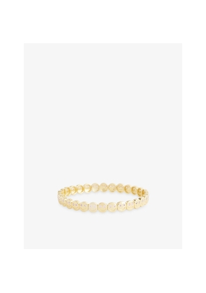 Womens Lisa Gozlan The Mini Gemstone The Happy Face 18ct Yellow Gold-Plated Brass and Cubic Zirconia Bracelet