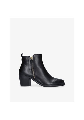 Womens Carvela Secil Wide-Fit Leather Heeled Ankle Boots