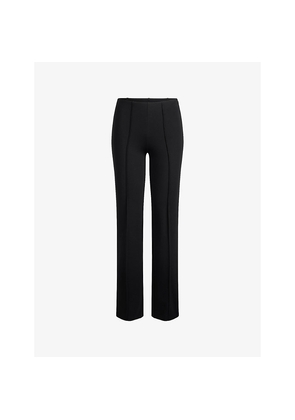 Womens Skims Essentials Pintuck Straight-Leg Stretch-Woven Trousers