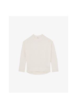 Womens Reiss Ella Crewneck Wool and Cashmere-Blend Jumper