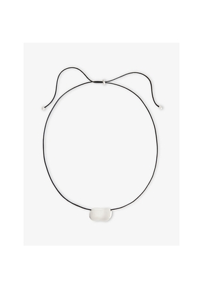 Womens Heaven Mayhem Pebble Silver-Plated Brass Necklace